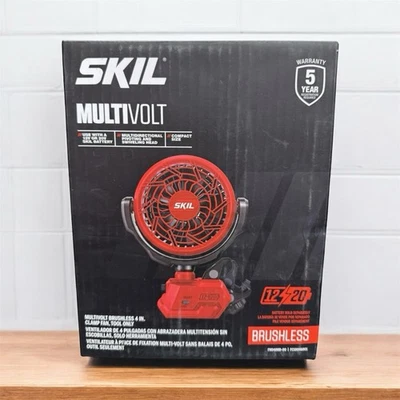 VENTILADOR DE ABRAZADERA SKIL PWRCORE FN0400D-00 12V/20V INALÁMBRICO SIN ESCOBILLAS 4" 2 VELOCIDADES - ¡NUEVO! Foto 1 de 3