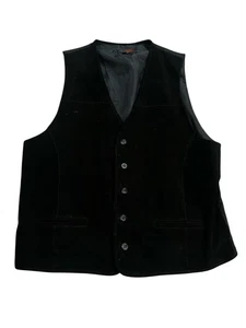 Vintage schwarze Wildleder Lederweste REPP XLT - Bild 1 von 6