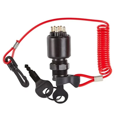 Ignition Switch With Safety Lanyard Keys Replace for 175974 for Evinrude Boat - Image 1 of 4