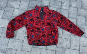 Vintage Y2K 90s LL Bean 1/4 Snap Fleece BOXY fit Men’s Medium Woman’s Large. - Picture 1 of 8