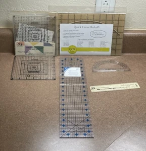 Sewing/quilting/crafting Ruler Lot E7 Handi Square Quick Curve Ruler Etc - Picture 1 of 9