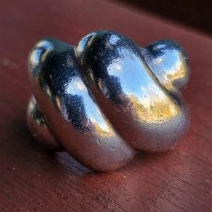 Vintage Taxco Modernist Sterling Silber Ring TM-77 925 schwer 19,16 g Gr. 5,75 - Bild 1 von 14