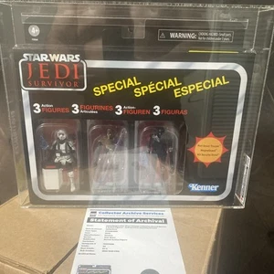 Hasbro Star Wars Vintage Collection Jedi Survivor 3 Action Figures Graded CAS 85 - Picture 1 of 4