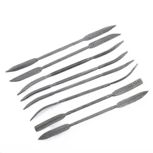 Superior For Woodworking Tool 8pcs Double Ended Coarse Riffler File Set - Picture 1 of 7