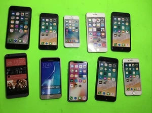 Lot of 10 Various Modern Dummy /Display - Non Working Cell Phones - Smartphones - Zdjęcie 1 z 9