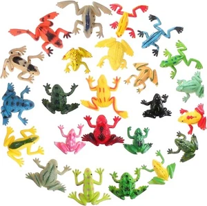 Reptile Frog Figure Replica Toy Chameleon Figure Plastic PVC 24pcs, 003 - Picture 1 of 5