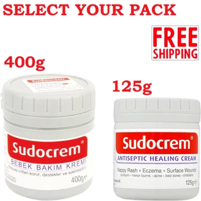 Sudocrem Antiseptic Healing Cream For Nappy Rash, Eczema 125g - 400g Free Ship