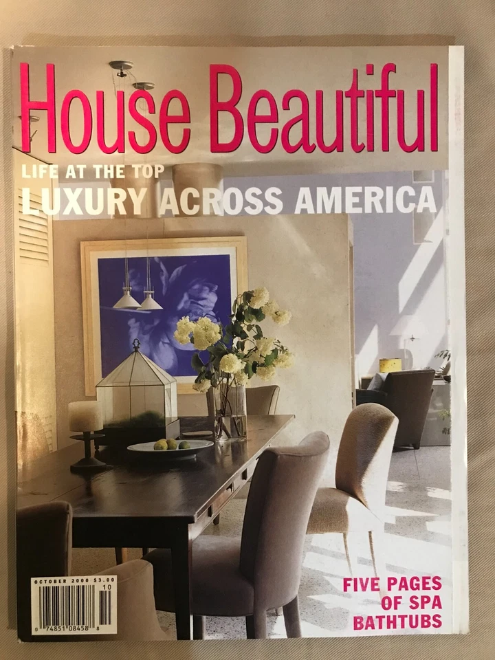 House Beautiful, Luxury Across America, August 2000 - Image 1 of 1