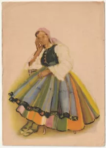 PITTORESCO COSTUME POPOLARE POLACCO - POLONIA - POLAND - ILLUSTRATORE -13925- - Imagen 1 de 1