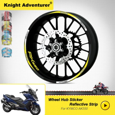 For 2021 2022 KYMCO AK550 Motorcycle accessories 15" Rim Wheel Decal Sticker - Image 1 of 4