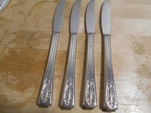 4 Wallace Harmony House Silverplate 1937 CLASSIC FILAGREE Grille Knives 8122 - Bild 1 von 3