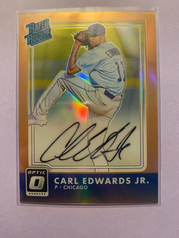 A27,653 - 2016 Donruss Optic Rated Rookies Signature #5 Carl Edwards Jr. Auto/99 - Image 1 of 1