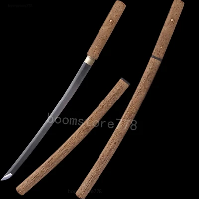 31" Handmade Japanese Shirasaya Samurai Wakizashi Sword 1095 Carbon steel Sharp - Image 1 of 4
