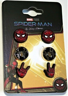 Juego de 3 pares de pendientes Marvel Comics Spider-Man No Way Home logo nuevo en caja Foto 1 de 3