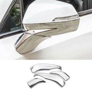 Fit For Cadillac XT5 2017-2022 Chrome RearView Side Door Mirror Strips Trim 4PCS - Picture 1 of 8