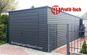 4x6 Geräteschuppen Garage Gartenhaus Blechgarage Lagerraum CONTAINER* - Bild 1 von 2