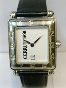 CERRUTI 1881 QUARTZ WHITE DIAL 241.018 SWISS UNISEX ADULTS FULL WORKING - Picture 1 of 23