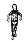  Skeleton Halloween Costume boys Light up Size 5-6, 6-8 glowing Fiber Optic Kids