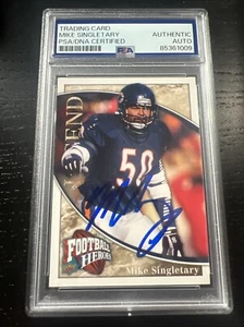 2009 UD Heroes Mike Singletary Auto Autograph Signed Card Rare PSA HOF - Picture 1 of 2
