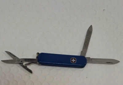 Navaja de Bolsillo Plegable Ejército Suizo Wenger-ROJO-65 MM PUBLICIDAD DELLECOM Foto 1 de 4