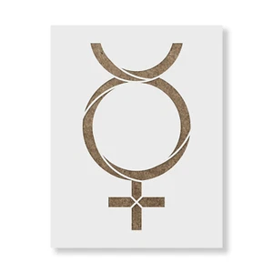 Pochoir symbole astrologie Mercure - Photo 1/4