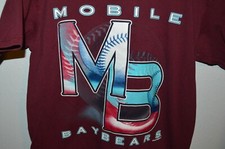VTG  Bay Bears Mobile Alabama Baseball T Shirt mens medium Slim 1999