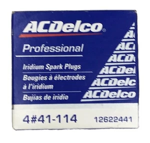 ACDelco 41-114 Professional Iridium Spark Plugs (Pack Of 4) 41-114 / 12622441 - Picture 1 of 4