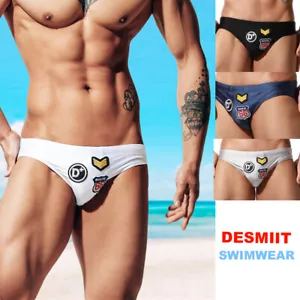 Men Swimming Briefs Sexy Elastic Board Shorts Beachwear Swimwear Swimsuit Trunks - Picture 1 of 15