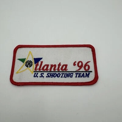 Parche bordado de 4" del equipo de tiro de Estados Unidos de Atlanta de verano de los Juegos Olímpicos 1996 nuevo de Lote Antiguo Foto 1 de 2