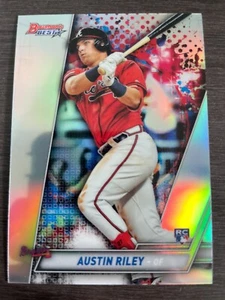 2019 Bowman's Best Austin Riley #4 Rookie RC REFRACTOR Atlanta Braves - Picture 1 of 2