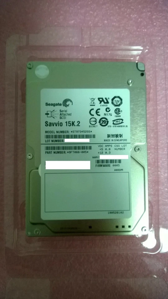 Seagate ST973452SS Savvio 73.4GB 2.5" SAS HDD - Image 1 of 1