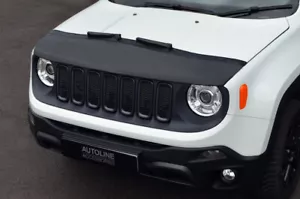 Reggiseno cofano anteriore nero / protezione per adattarsi a Jeep Renegade (2015+) - Foto 1 di 2