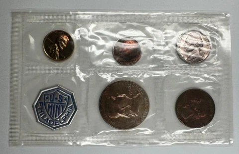 Monster Toned 1963 P Silver Mint Set Sealed 90% BU Unc Coins Cover