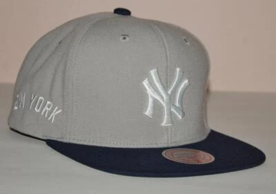 Mitchell & Ness NEW YORK YANKEES Snapback Hat Cap MLB VINTAGE NY LOGO *3R - Image 1 of 4