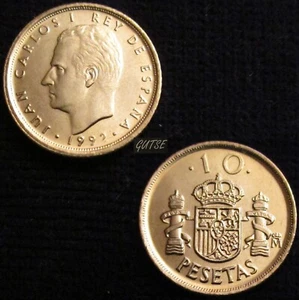 *GUTSE* J. CARLOS I-2, 10 PESETAS 1992, BRILLO ORIGINAL, SIN CIRCULAR. - Bild 1 von 1