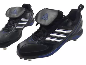 Herren Adidas C4S Baseball Stollen Größe 13 schwarz/blau Schuhe - Bild 1 von 7