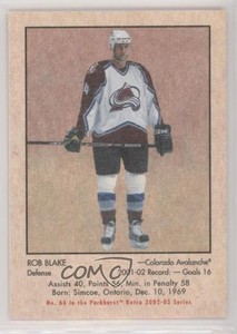 2002-03 ITG Parkhurst Retro Rob Blake #66 HOF