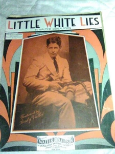 Vintage Noten 1930, Little White Lies von Walter Donaldson mit Rudy Vallee - Bild 1 von 5