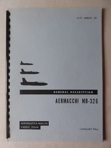 1964 BROCHURE AERONAUTICA MACCHI AERMACCHI MB-326 GENERAL DESCRIPTION - Picture 1 of 11