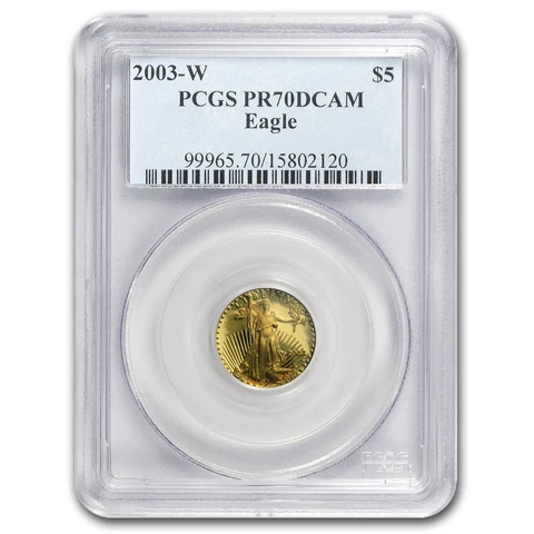 2003-W 1/10 oz Proof Gold American Eagle PR-70 PCGS - SKU #48303 Cover