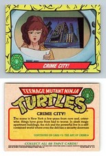 Crime City #2 Teenage Mutant Ninja Turtles 1989-90 Topps Trading Card