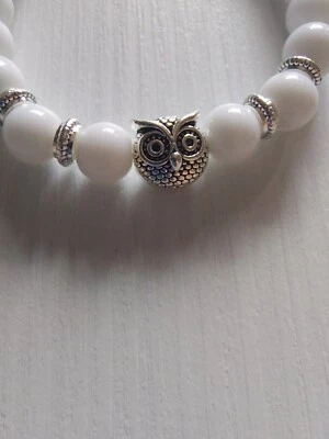 Bracciale di perline con gufo - Immagine 1 di 4