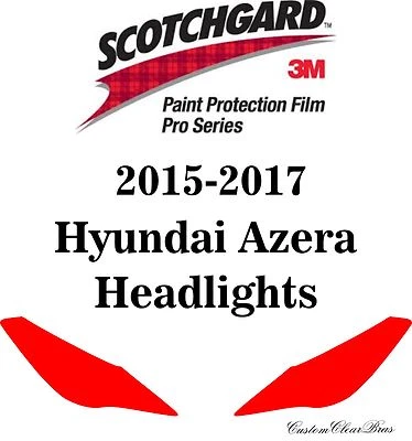 3M Scotchgard Paint Protection Film Pro Series Fits 2015 2016 2017 Hyundai Azera - Image 1 of 3