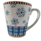 Debbie Mumm Mug Sakura Snowflake Stoneware Christmas Holiday Coffee/Tea Cup