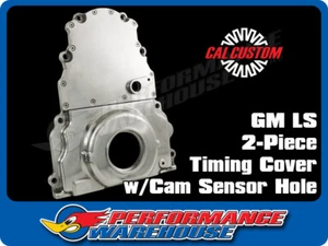 GM LS1 LS2 LS3 Timing Cover W/Cam Sensor Hole - Polished Aluminium, Holden, CHEV - Picture 1 of 3