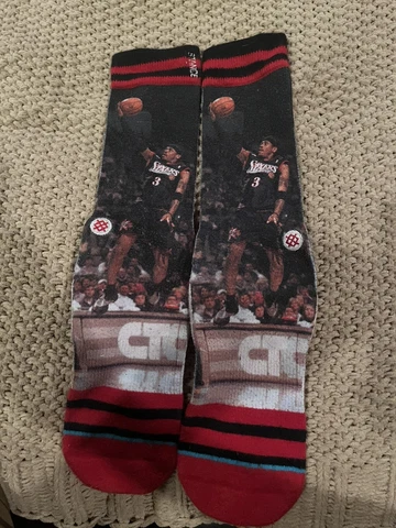 STANCE Allen Iverson Philadelphia 76ers Legend Player Sock Cover