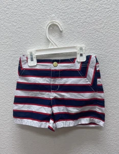 Gymboree Girls Size 6 Striped Shorts Red White Blue Star Spangled Summer - Picture 1 of 6