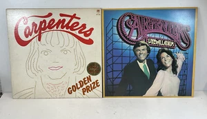 The Carpenters Live at the Palladium and Golden Prize LP Vinyl Record Bundle - Picture 1 of 13
