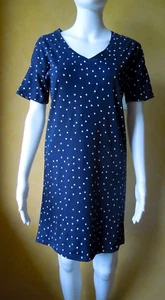 ANKO - Ladies - Short Sleeve - Black Spotted Nightie - Size 6 - Picture 1 of 6