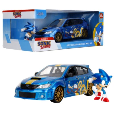 Jada Toys Sonic the Hedgehog 2012 Subaru Impreza WRX STI 1:24 Scale Diecast Vehi - image 1 of 4